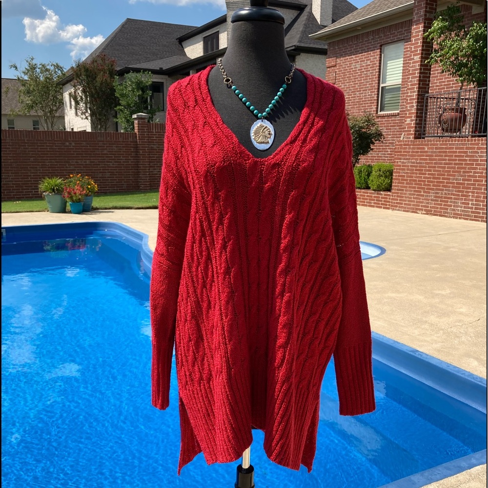 NWT So It Is Red Sweater